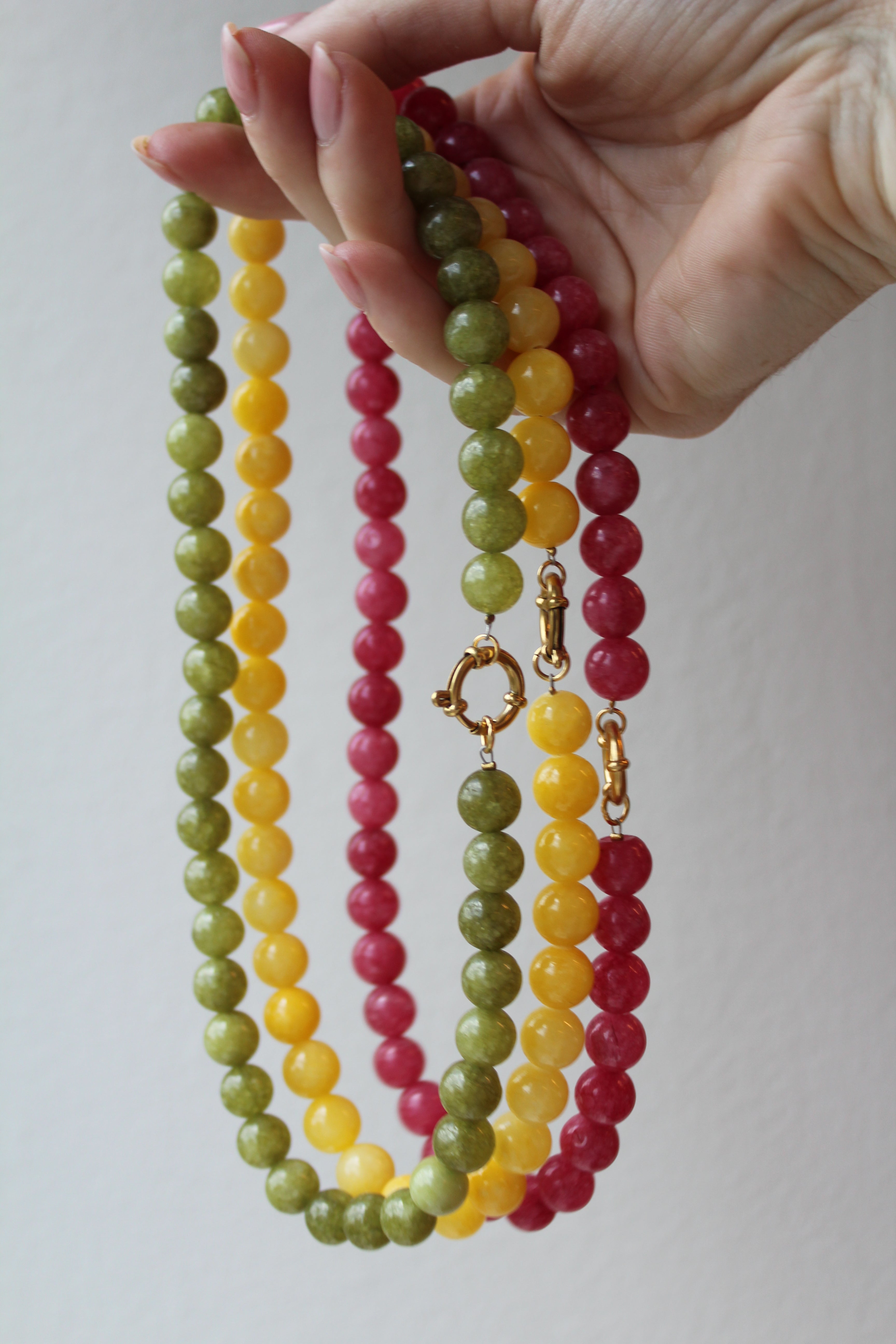 Samira - Necklace - Natural Stone -Stainless Steel