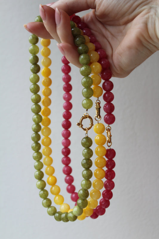 Samira - Collier - Pierre naturelle - Acier inoxydable