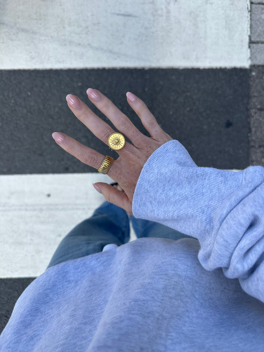 Kimmie - Ring - Edelstahl - verstellbar