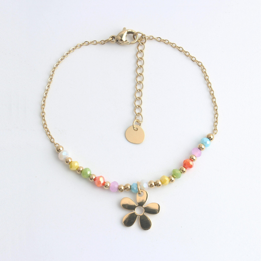 Flower Power - Bracelet - Acier inoxydable