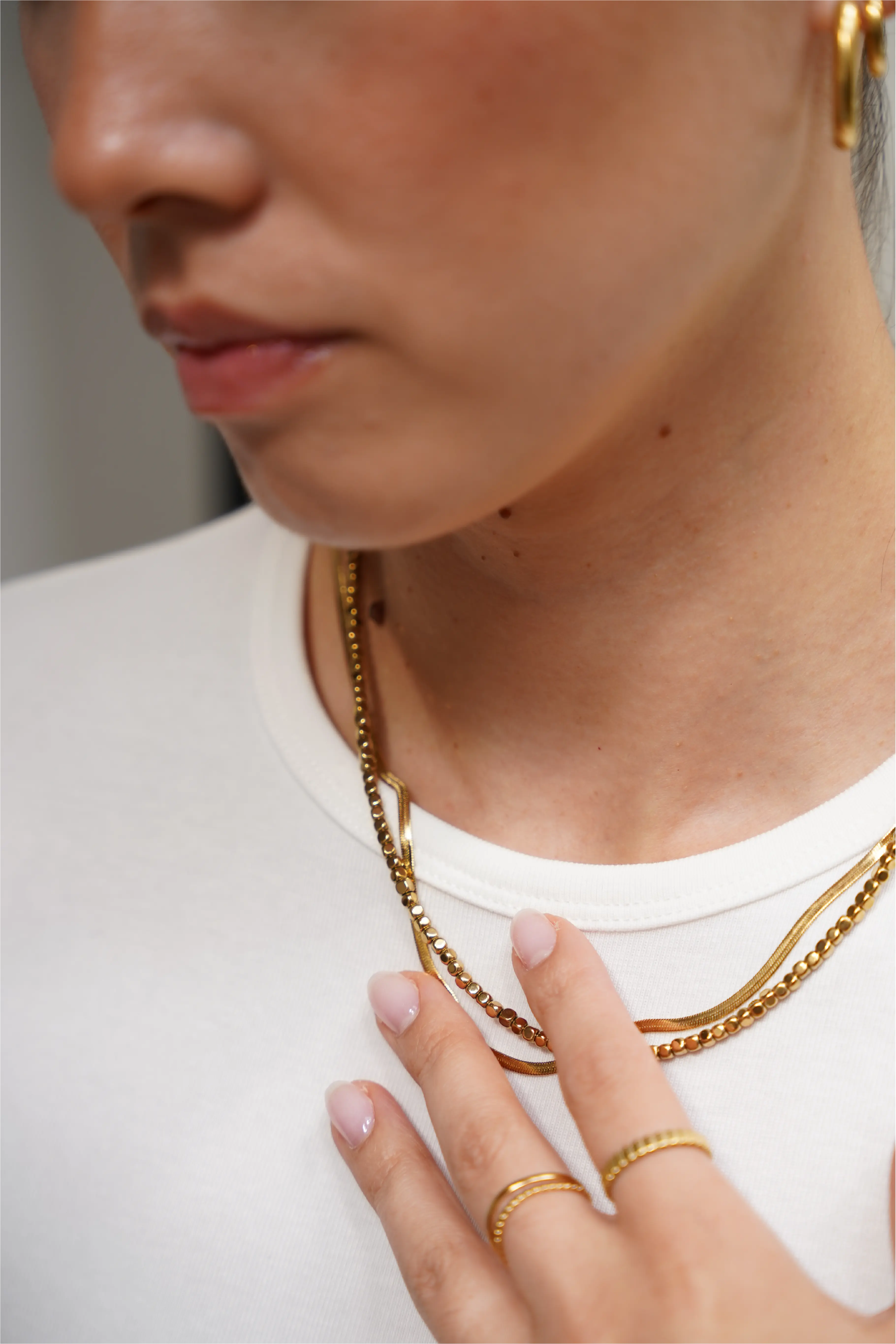 Round Circle - Collier - Acier inoxydable