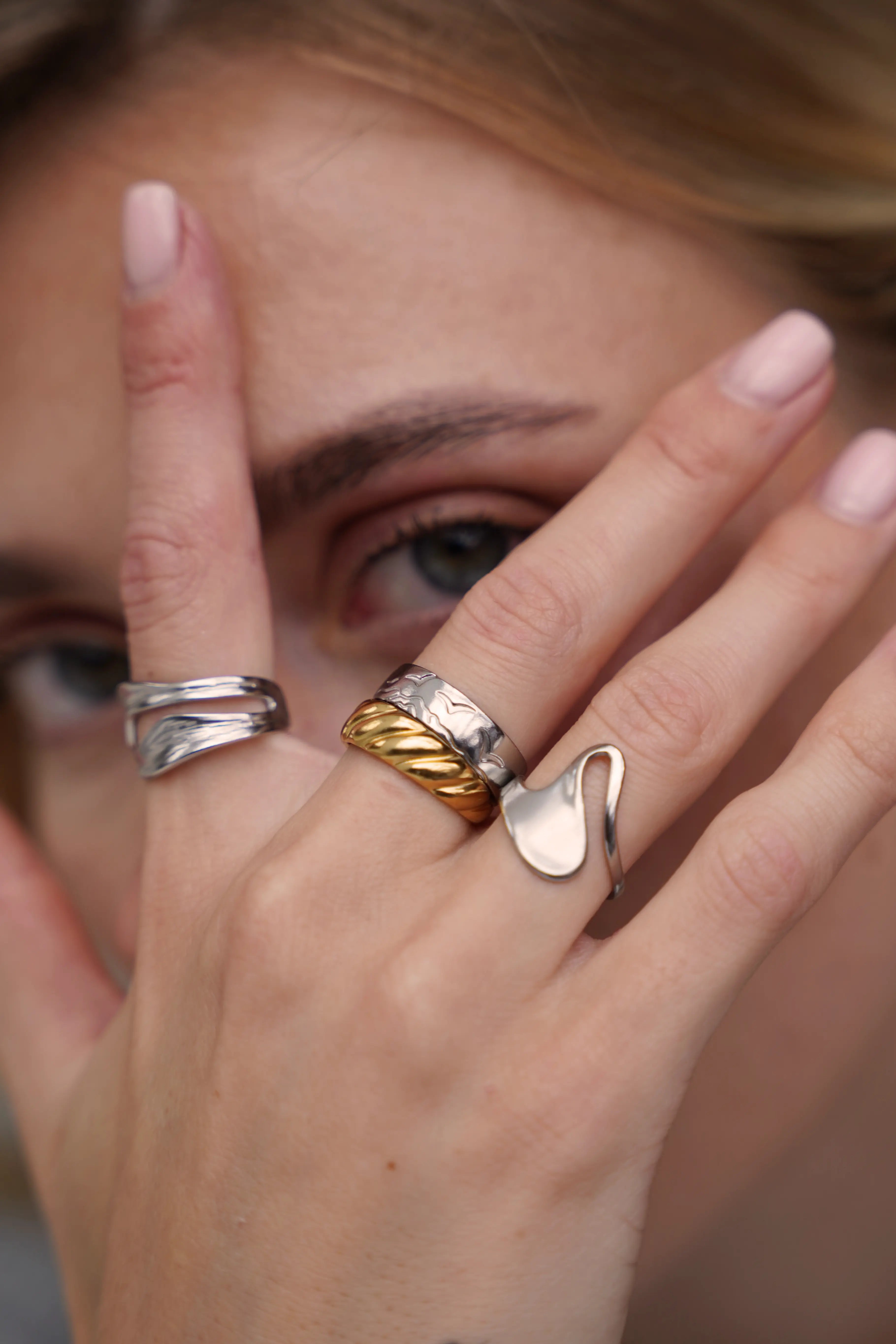 Jeanique - Bague - Acier inoxydable