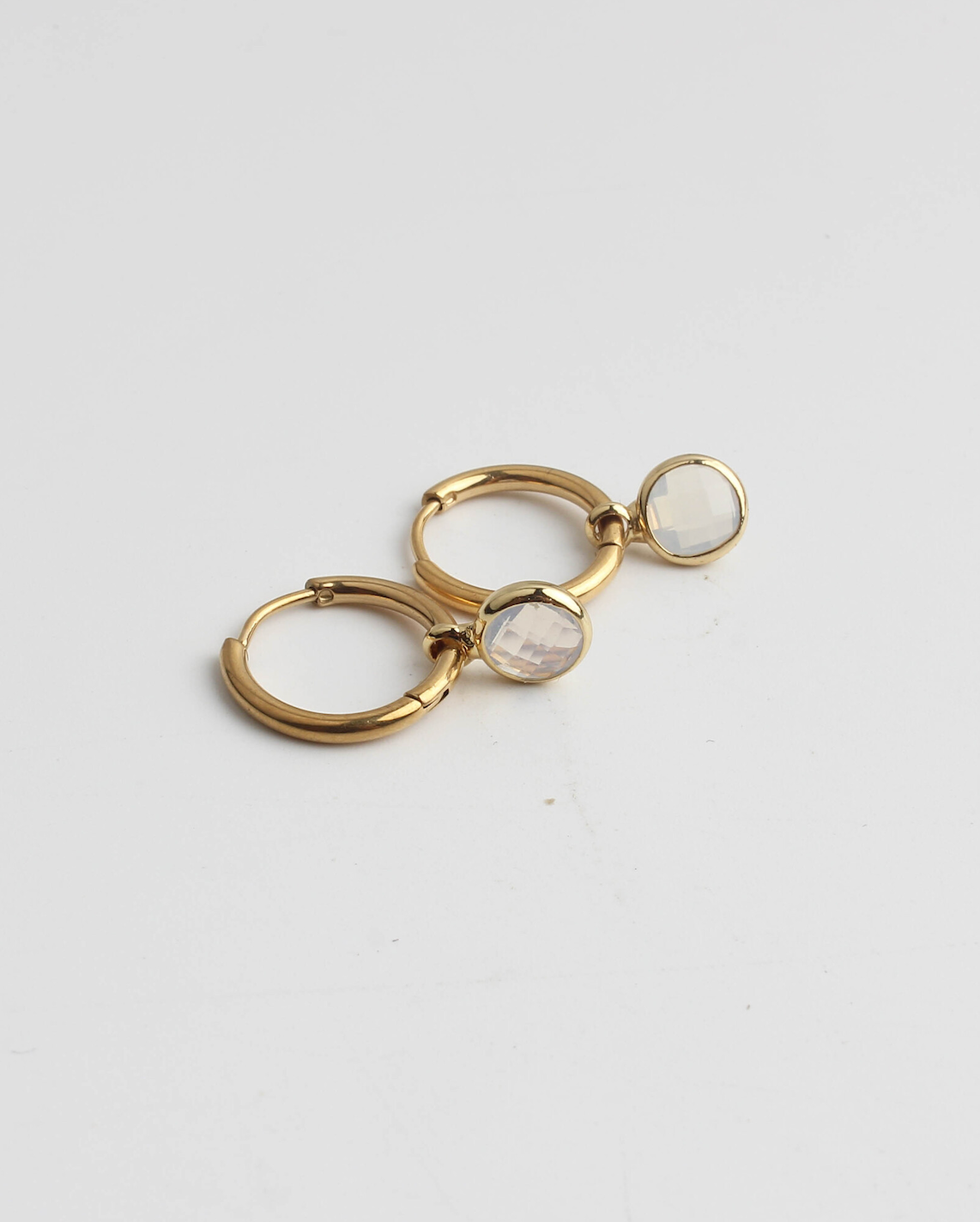 Round Nina - earrings - Stainless Steel