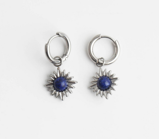 Louelle - orecchini -  Pietra naturale - Acciaio inossidabile