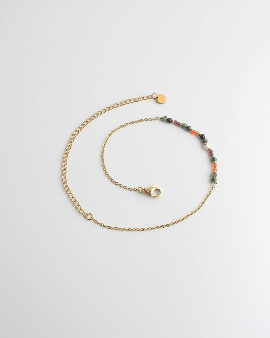 Tira - Ankle Bracelet - Natural Stone - Stainless Steel