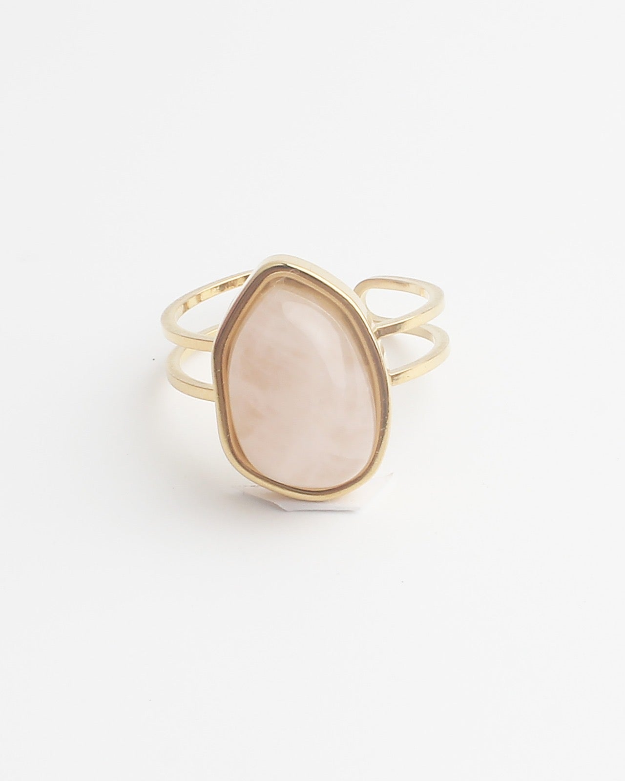 Doloris - Bague - Pierre naturelle - Acier inoxydable - Ajustable