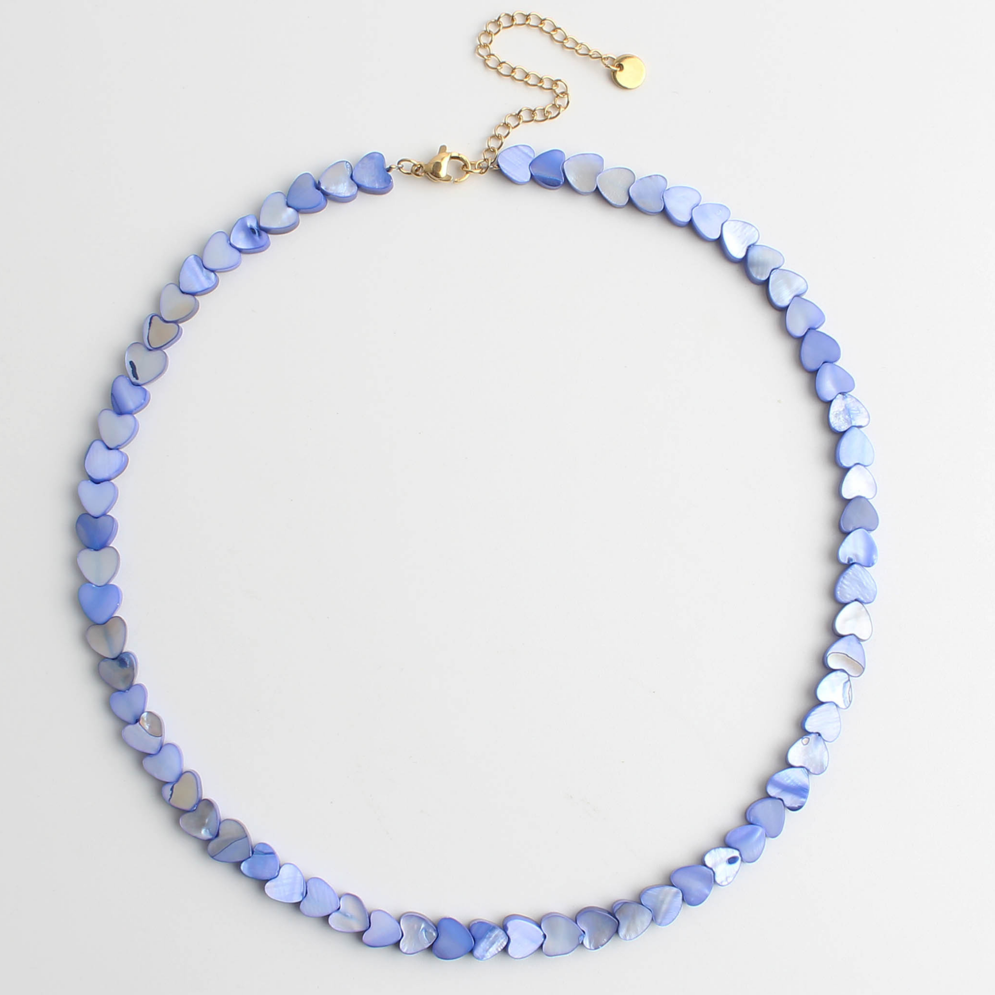 Heart To Heart - Necklace - Natural Stone - Stainless Steel