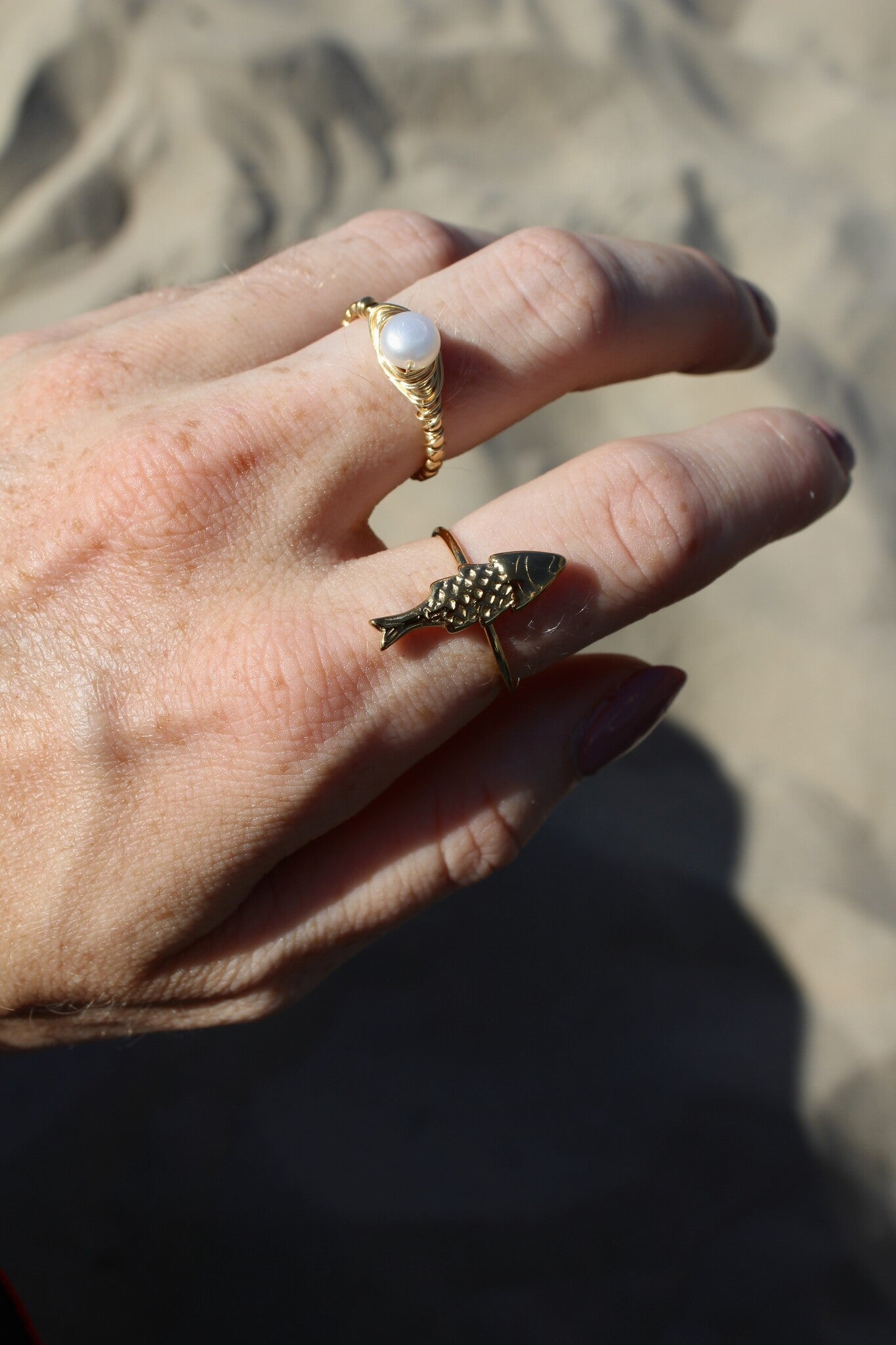 Fish  - Ring - Edelstahl - Verstellbar