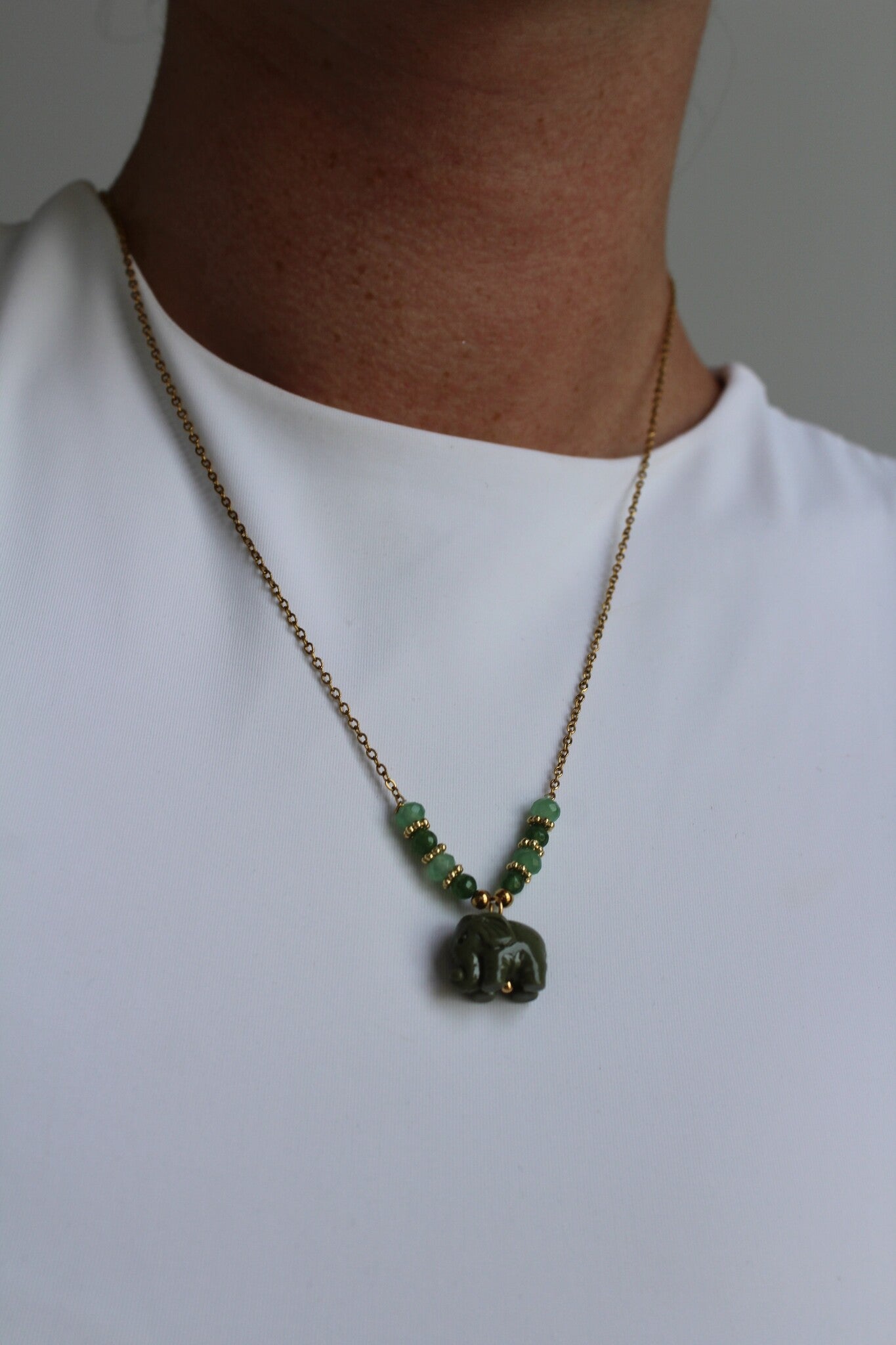 Elephant - Halskette - Edelstahl