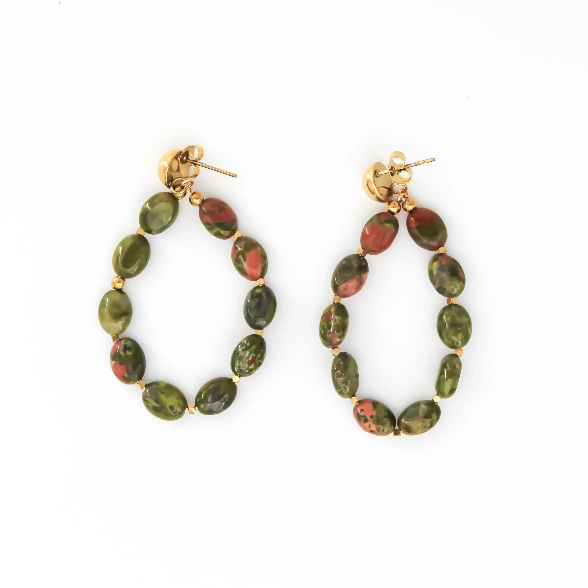 Sarahlee - Pendientes - Piedra natural - Acero inoxidable