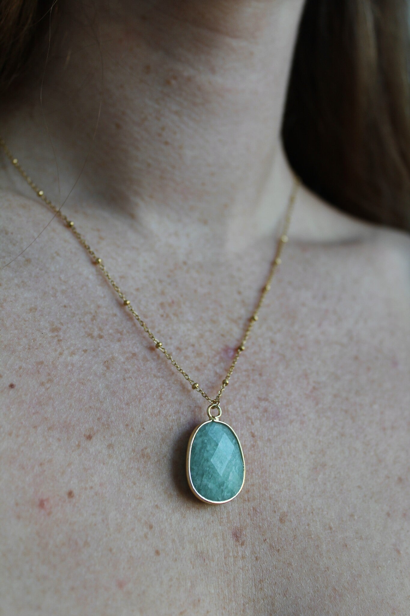 Edita - Collier - Pierre naturelle - Acier inoxydable