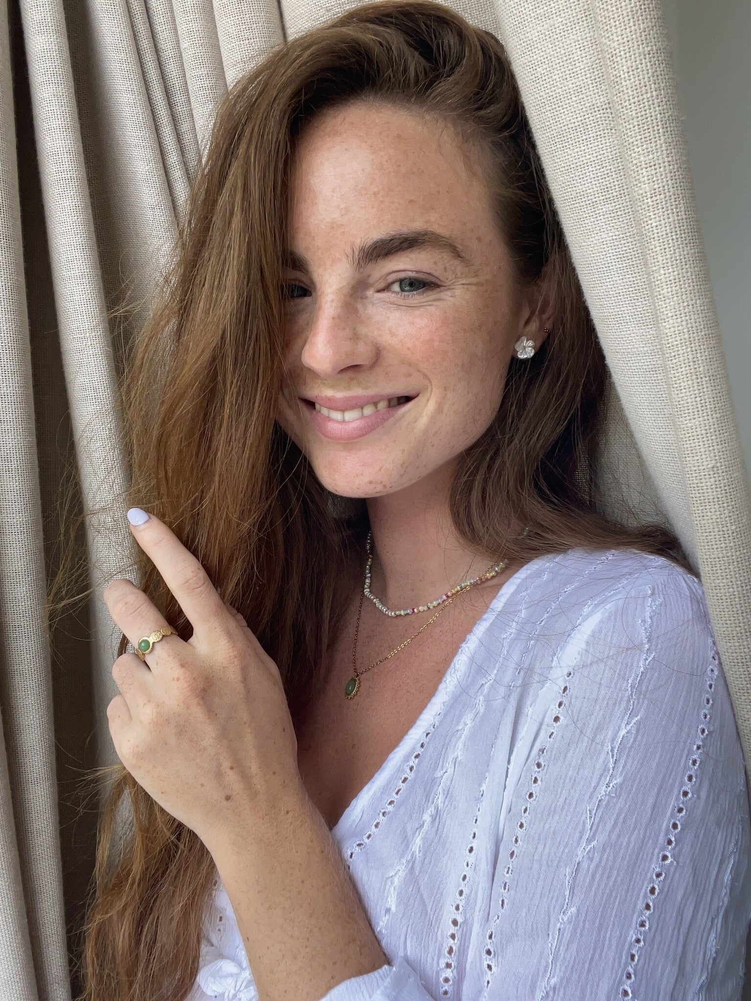 Jolie - Halskette - Naturstein - Edelstahl