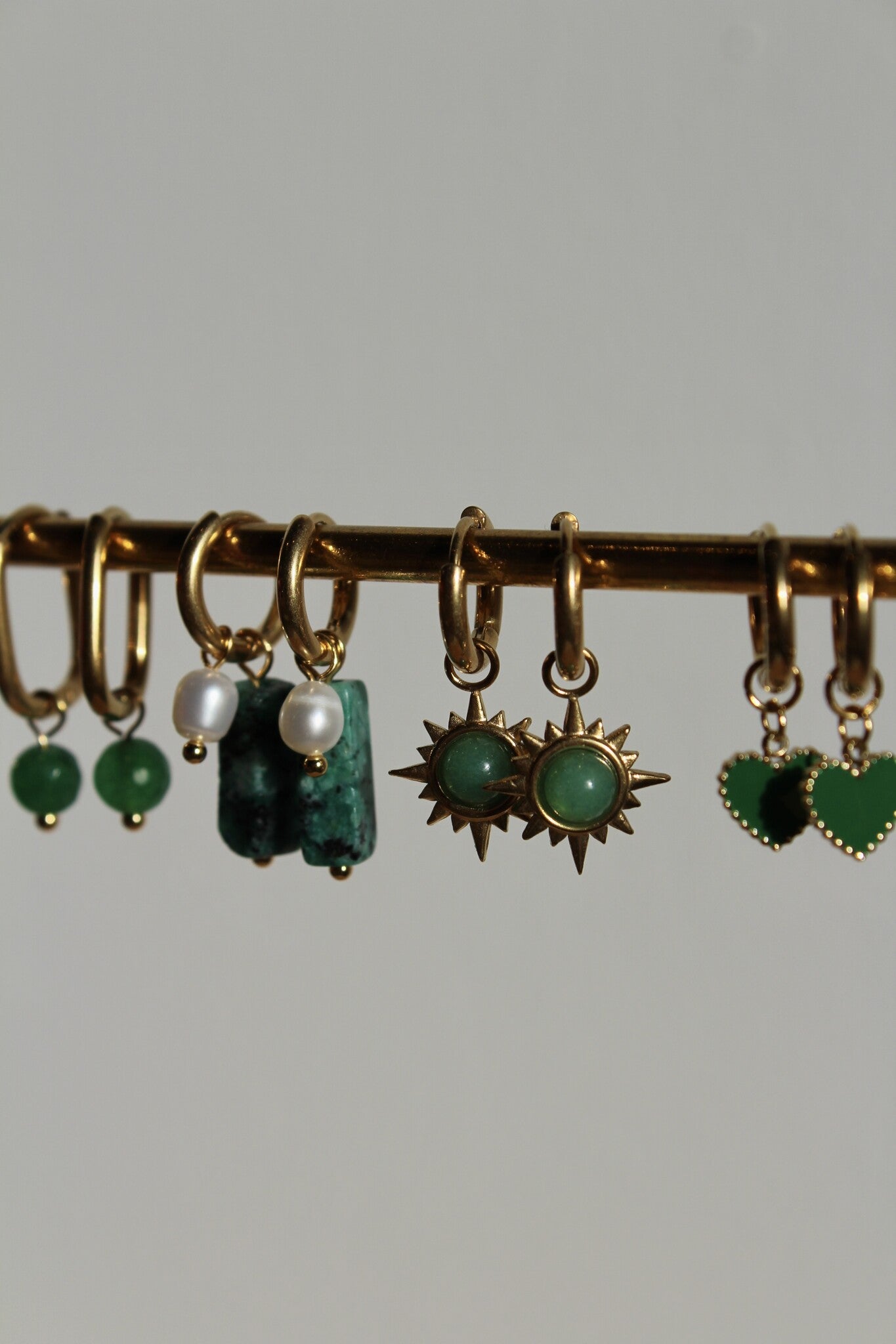 Ginnia - Ohrringe - Naturstein - Edelstahl