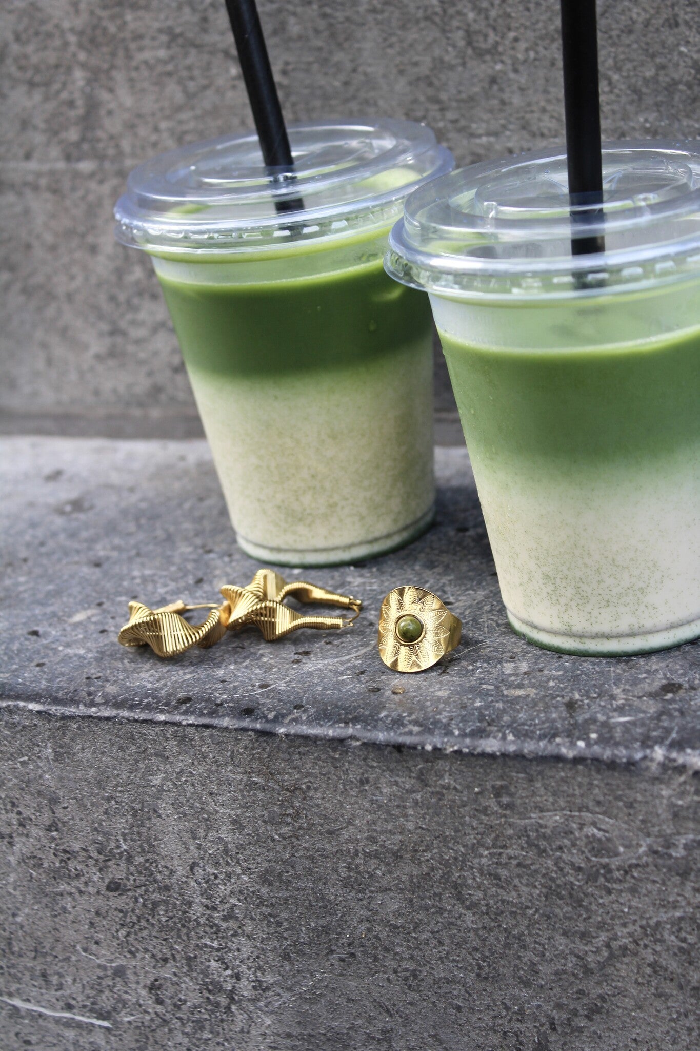 Nanne - Bague - Pierre naturelle - Acier inoxydable - Ajustable