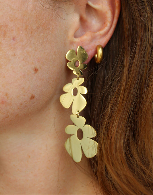 Flowers, Flowers, Flowers - Pendientes - Acero inoxidable