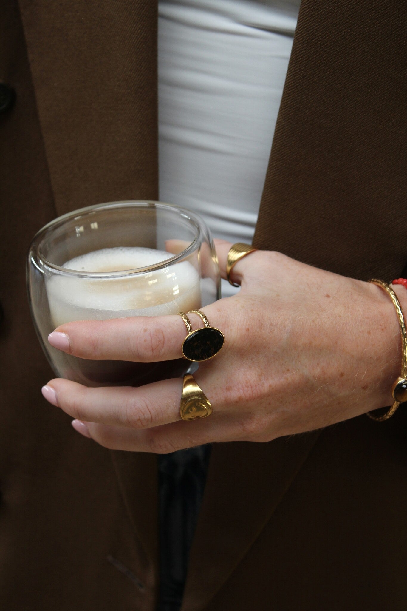 Smiles - Ring - Edelstahl - Verstellbar