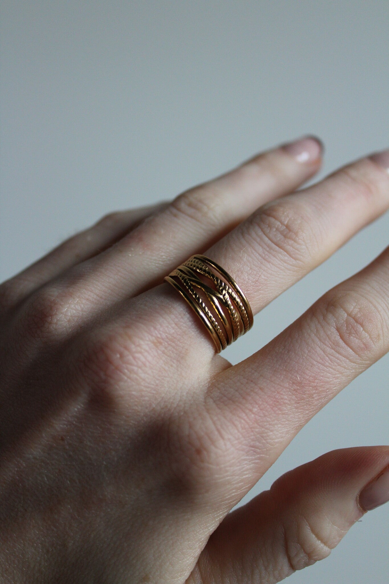 Louve - Bague - Acier inoxydable - Réglable