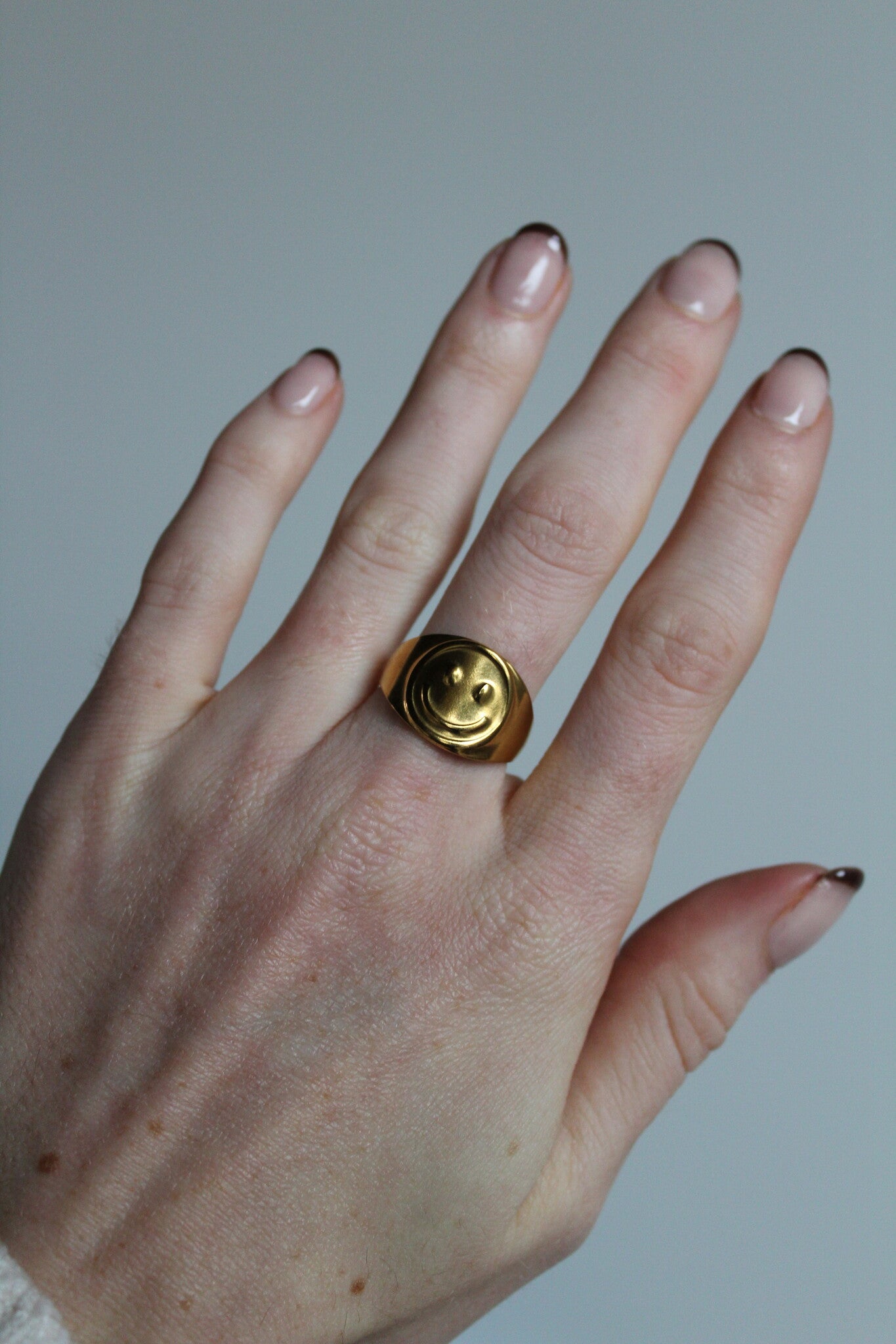 Smiles - Ring - Edelstahl - Verstellbar