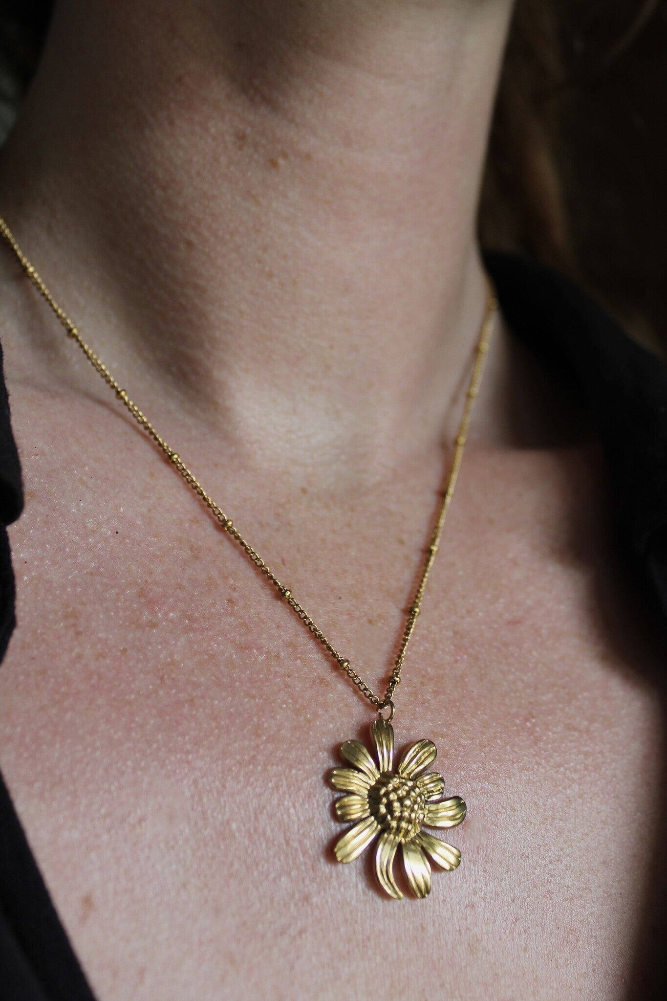 Gerbera - Collier - Acier inoxydable