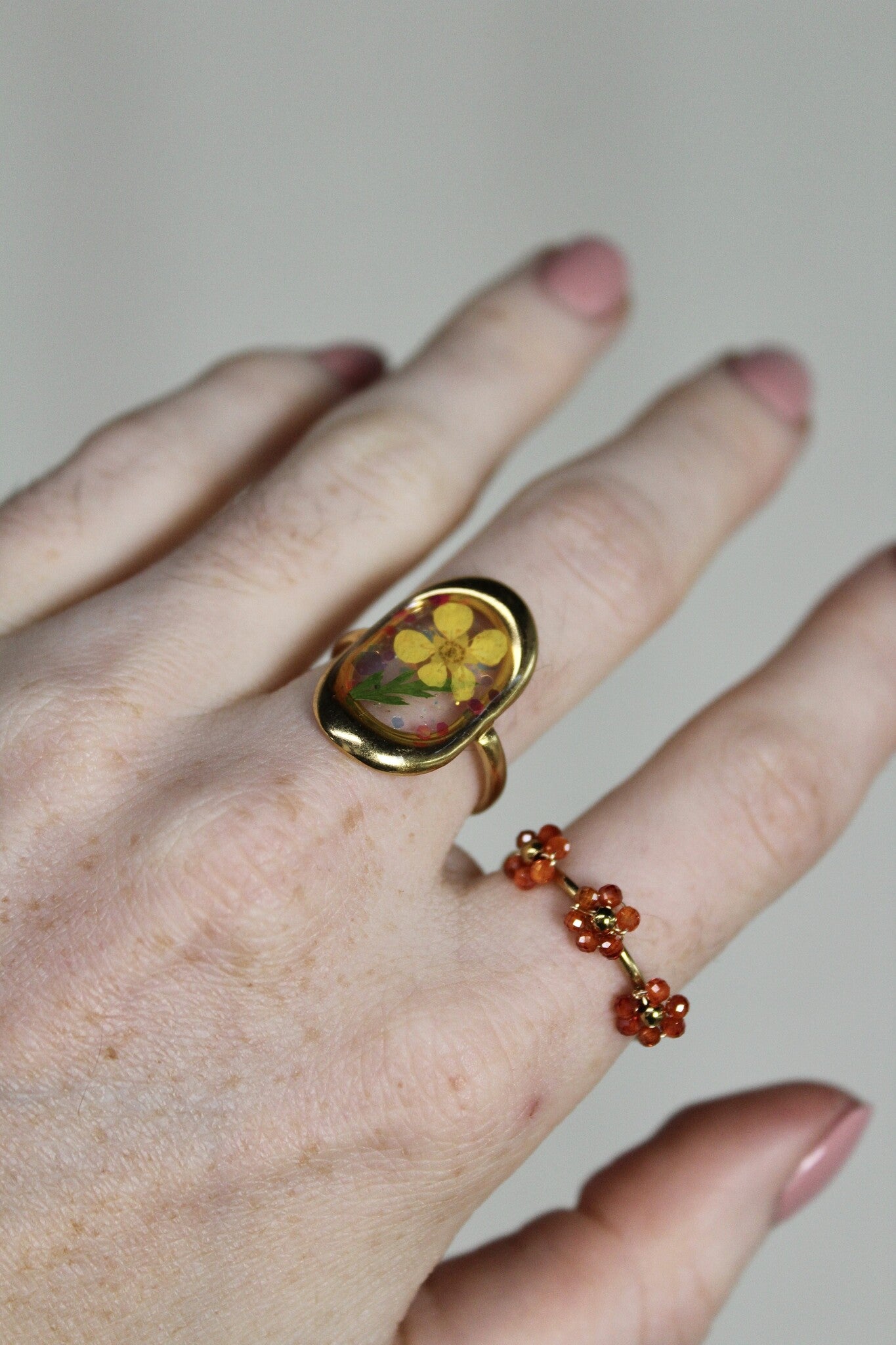 Violet - Ring - Edelstahl - einstellbar