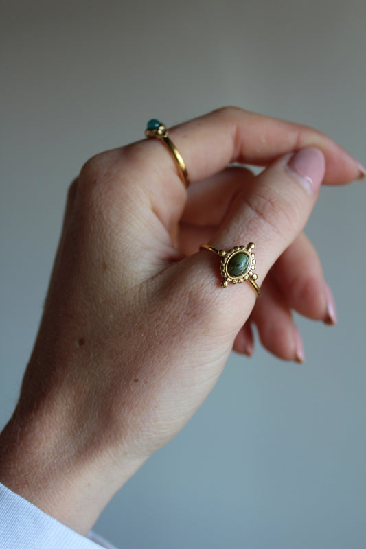 Jolene - Ring - Naturstein - Edelstahl