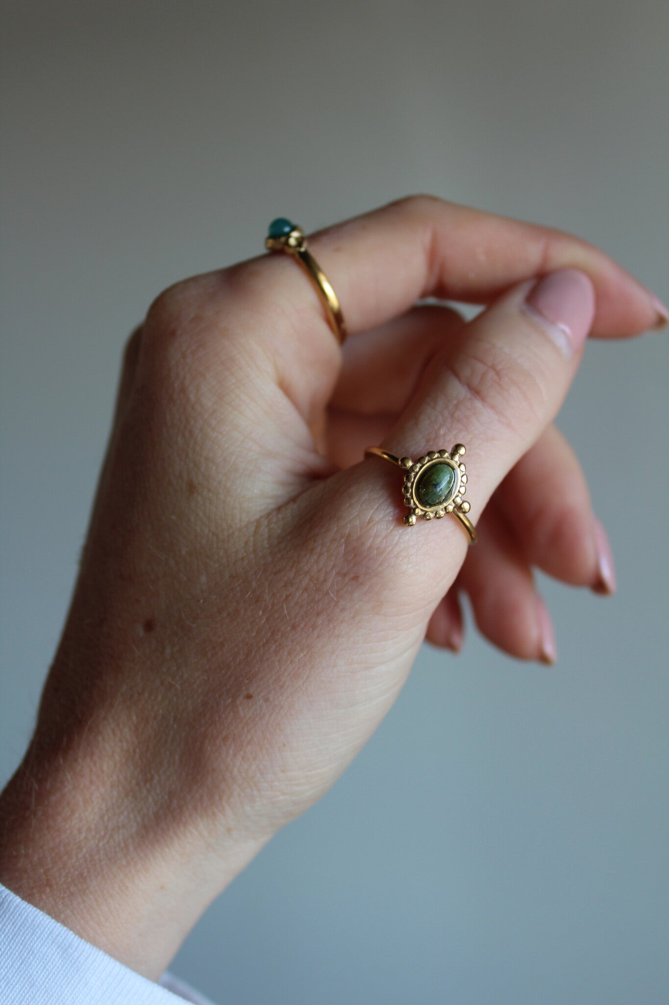 Jolene - Ring - Naturstein - Edelstahl