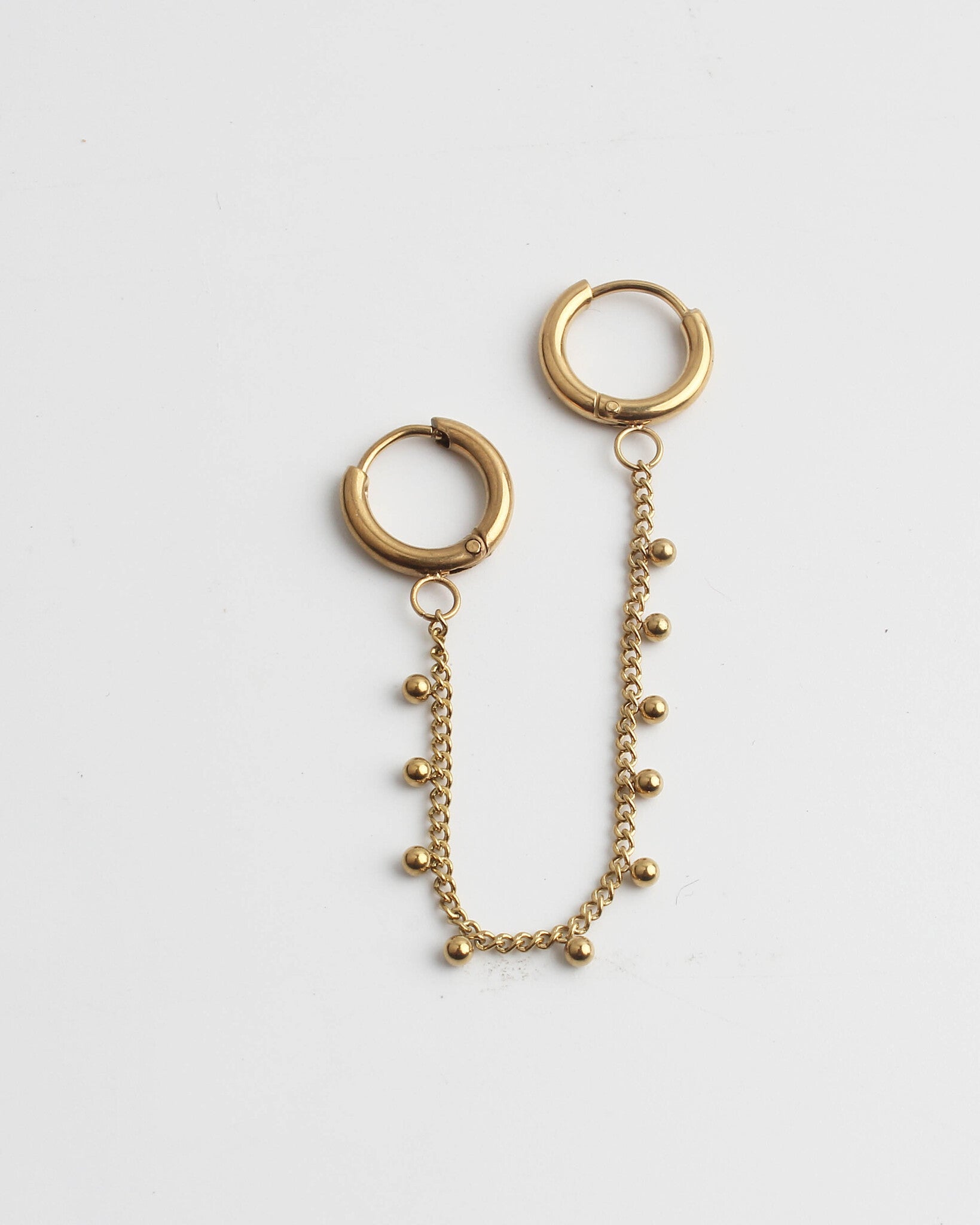 Little dots - Doppelter Ohrring - Edelstahl