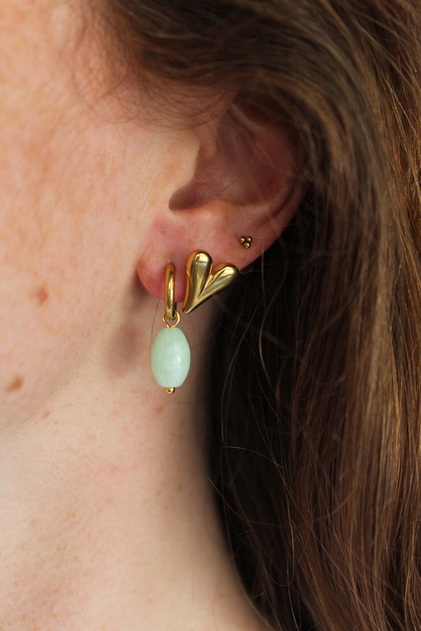 Freyde - Ohrringe - Naturstein - Edelstahl