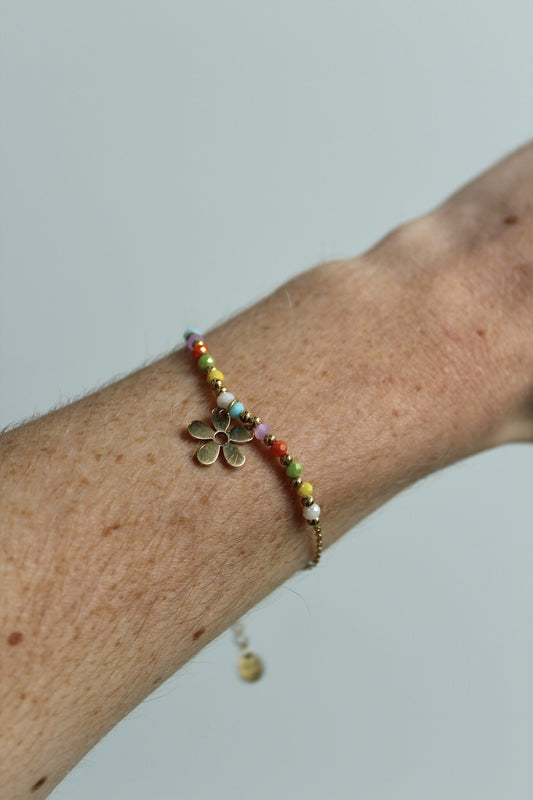 Flower Power - Bracelet - Acier inoxydable