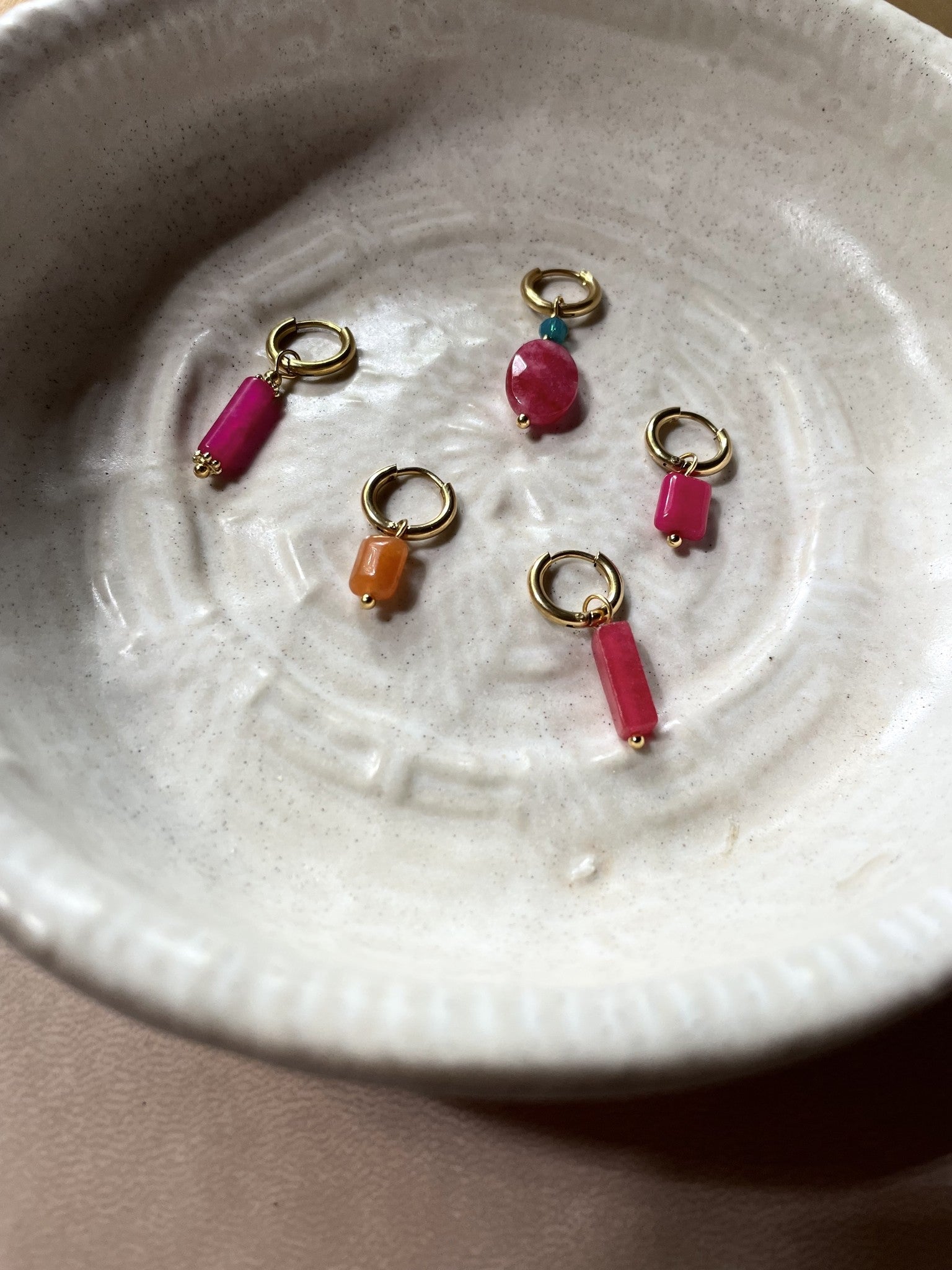 Sweet - Oorbellen - Natuursteen - Stainless Steel