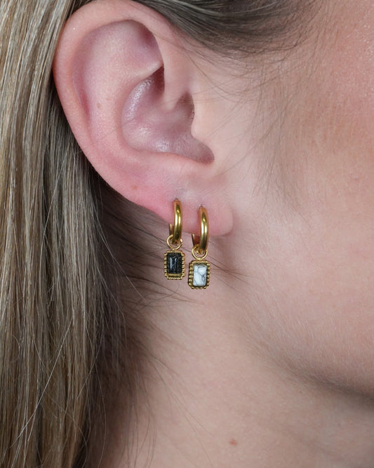 Karma - Ohrringe - Naturstein - Edelstahl