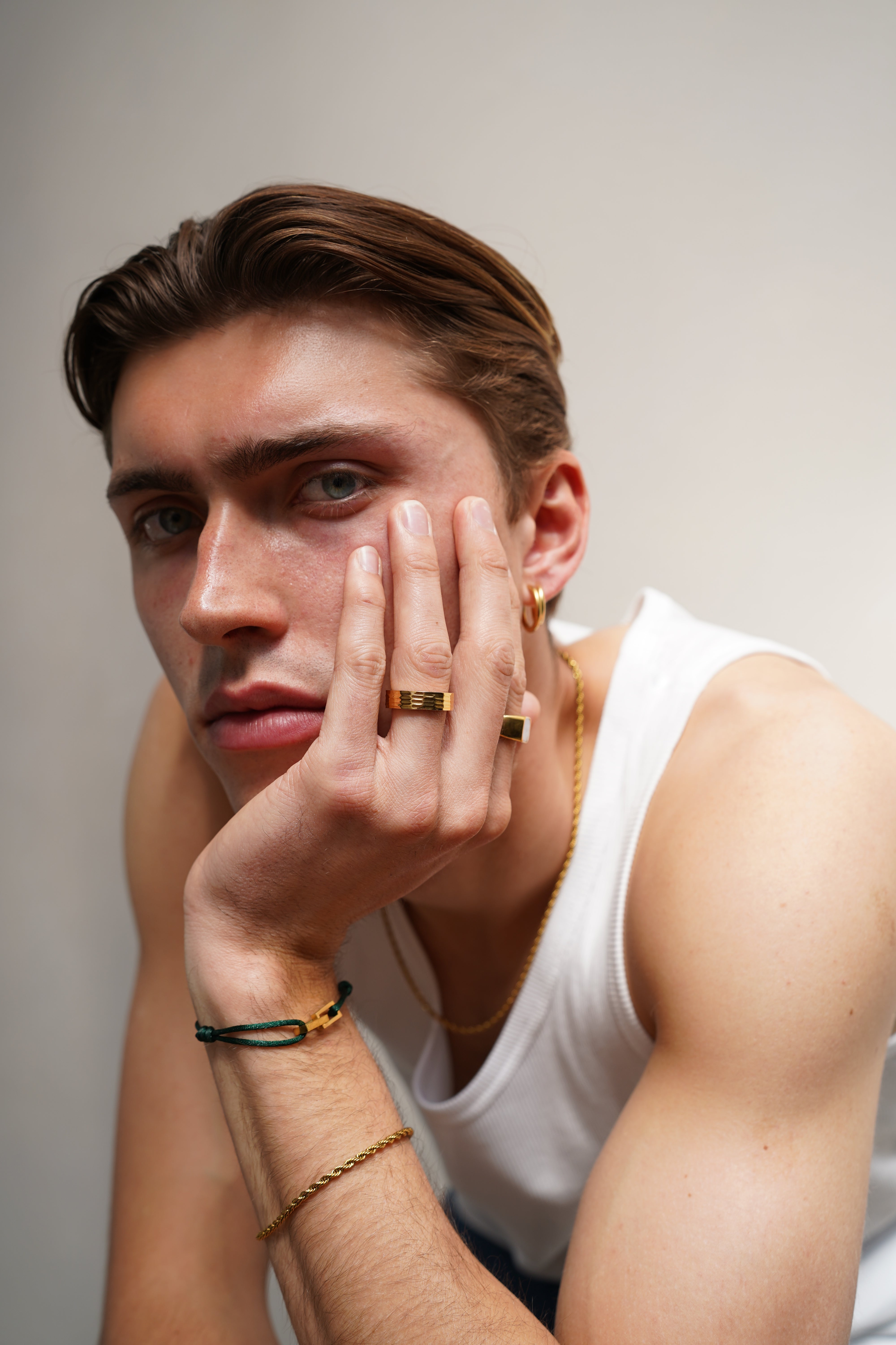 Sky - Armband - Kordel - Edelstahl