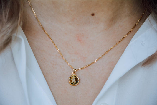 Vivien - Collana -  Pietra naturale - Acciaio inossidabile