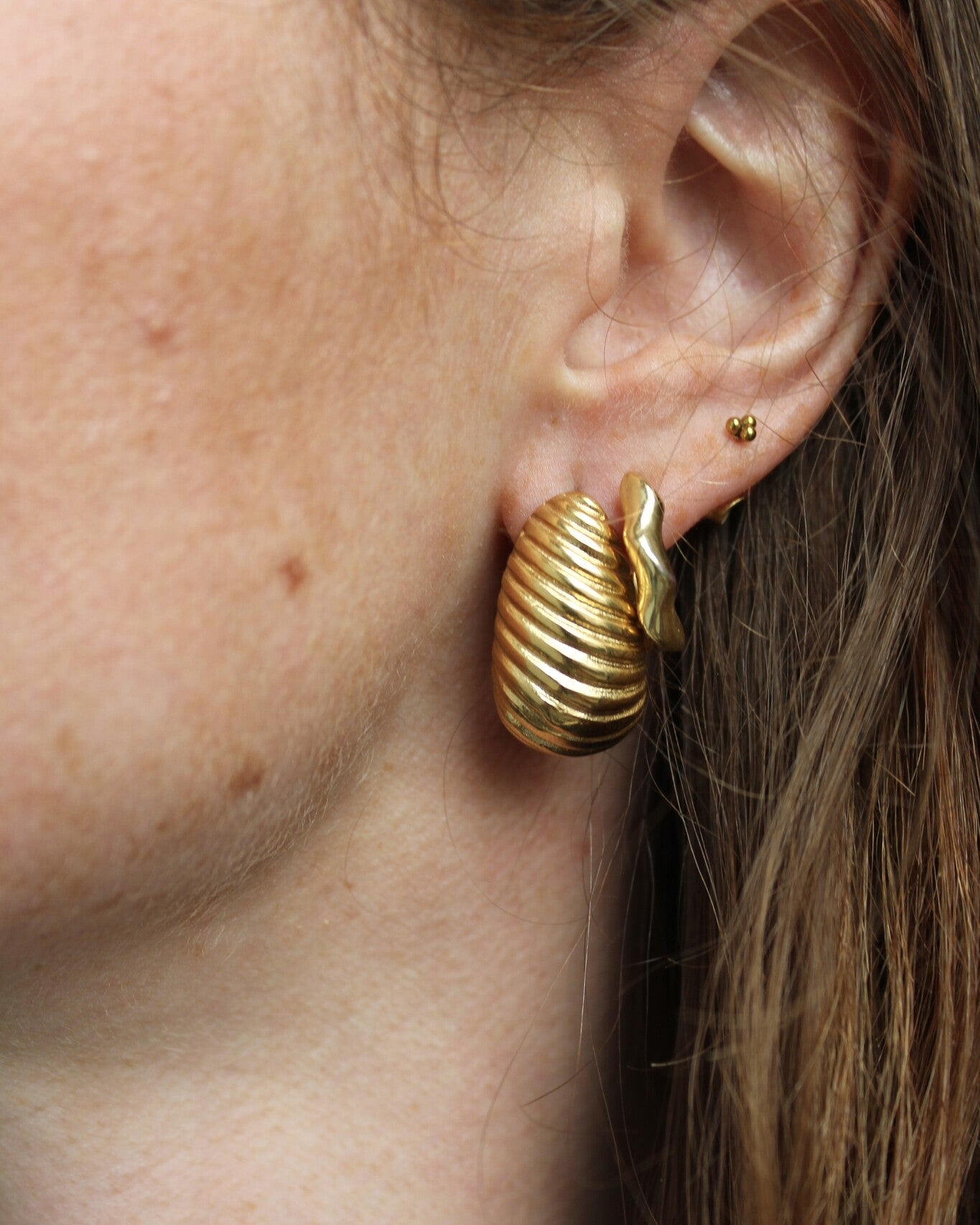 Rubino - Orecchini - Acciaio inossidabile