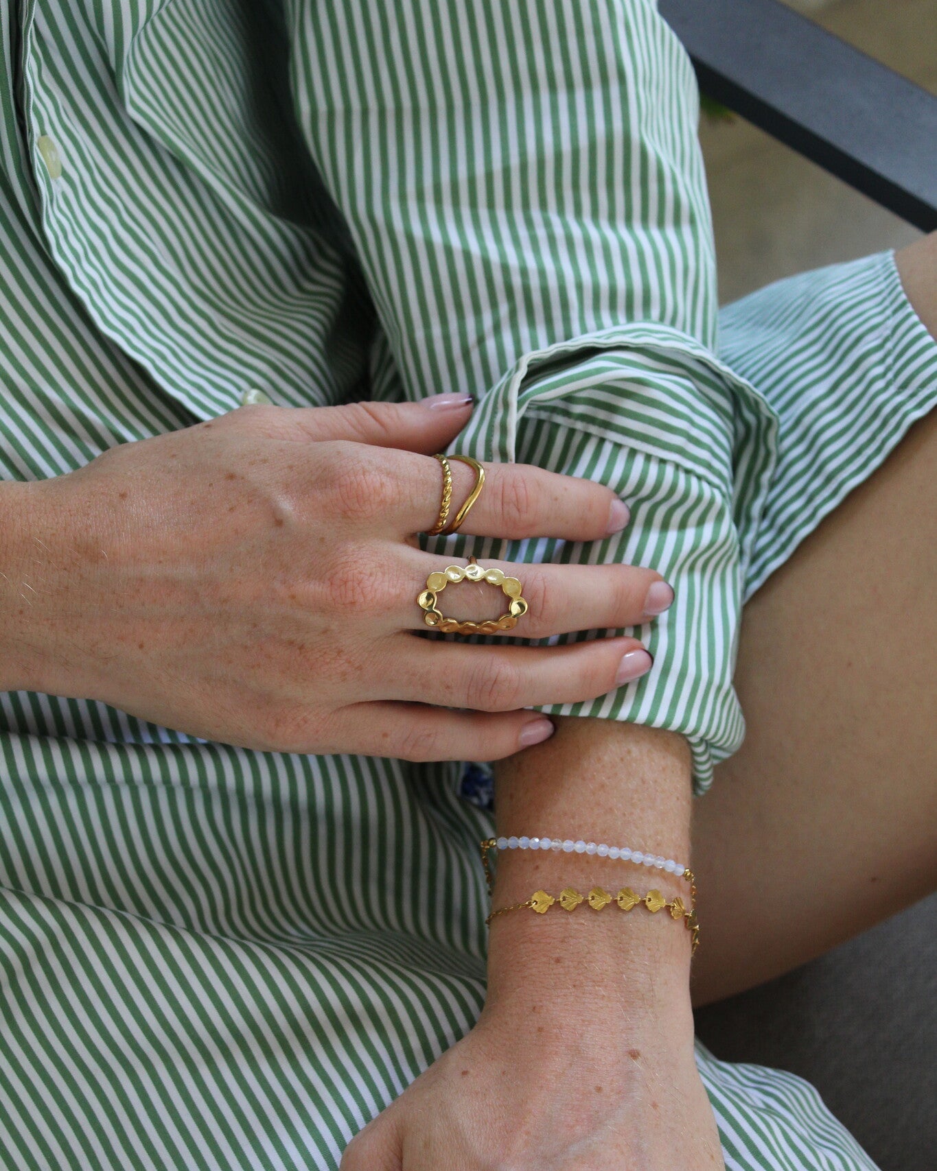 Sascha - Anillo - Acero inoxidable - Ajustable