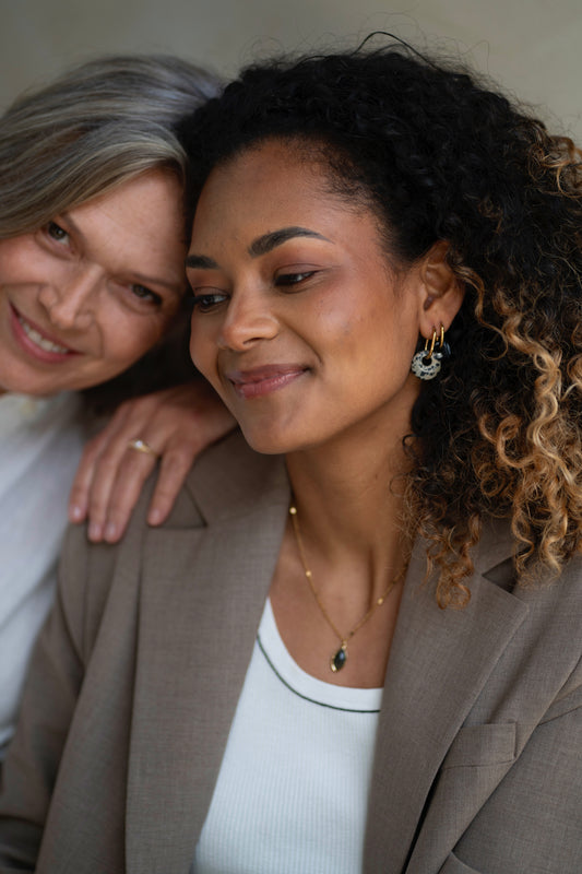 Tiny Tirza - Earrings - Natural Stone - Stainless Steel