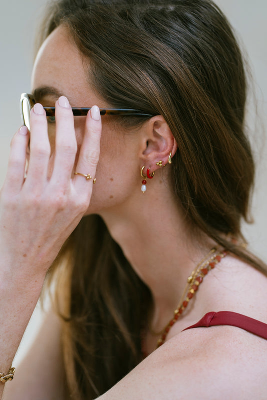 Milou - Ohrringe - Naturstein - Edelstahl