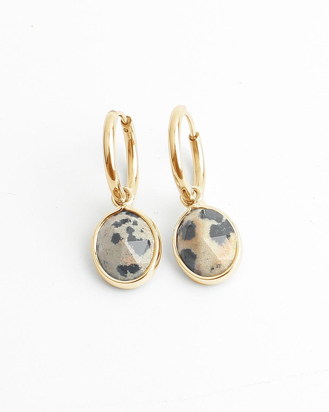Ovally - Earrings - Natural Stone - Stainless Steel